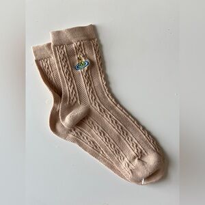 Vivienne Westwood Light Brown Cable Knit Socks